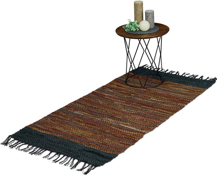 Actual product image Relaxdays Braided runner rug (70 x 140 x 0.5 cm)