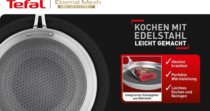 Produktbild Tefal Eternal Mesh (28 cm, Bratpfanne, Edelstahl)