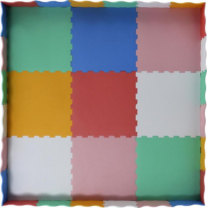 Immagine prodotto Vertbaudet Tappeto puzzle per bambini, 9 pezzi con bordo ondulato (60 x 60 cm)