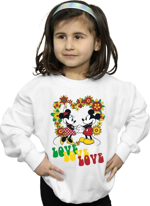 Immagine prodotto Disney Mickey And Minnie Mouse Hippie Love Felpa Ragazze (116)