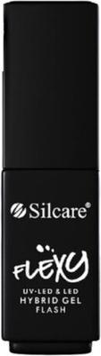 Produktbild Silcare Flexy Hybrid Gel Hybrid Nail Polish Flash Silver 4.5G