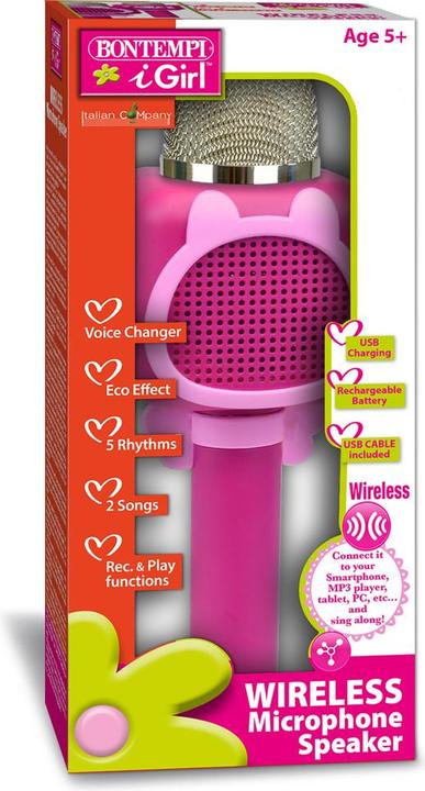 Actual product image Bontempi Karaoke microphone pink