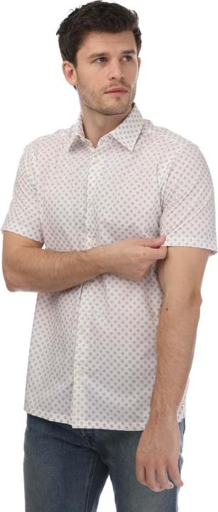 Actual product image Ted Baker Mens Forter Geometric Short-Sleeved Shirt (XL)
