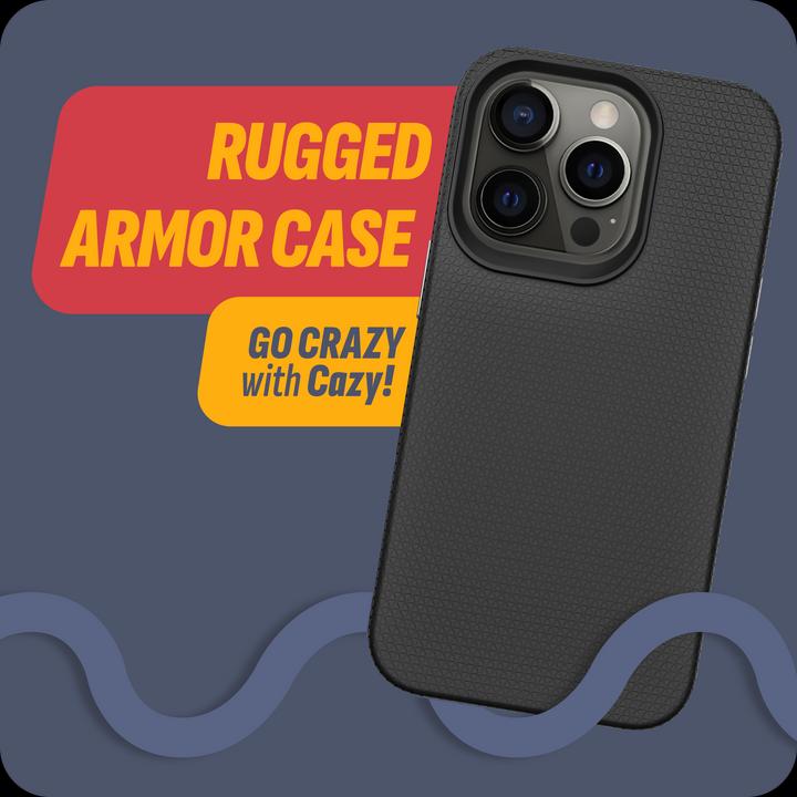 Actual product image Cazy Robust textured cover Non-slip texture (Apple iPhone 16 Pro)