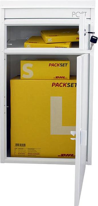 Produktbild SafePost 65 Briefkasten mit Paketfach weiss