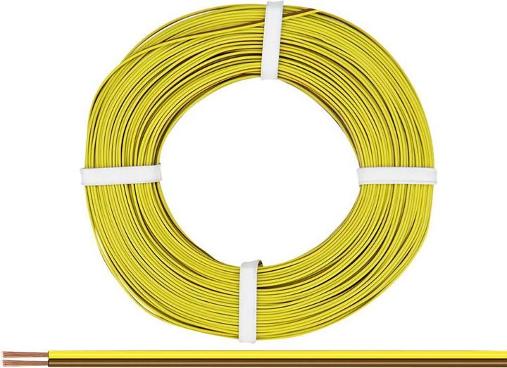 Produktbild Donau 225-380-25 Litze 2 x 0.25 mm² Braun-Gelb 25 m (25 m)