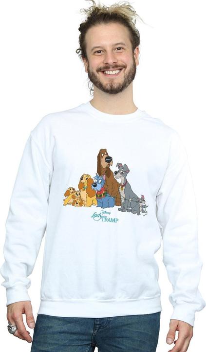 Actual product image Disney Mens Lady And The Tramp Classic Group Sweatshirt (M)