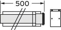 Image du produit Vaillant tube d'extension concentrique 60 (0.50 m)