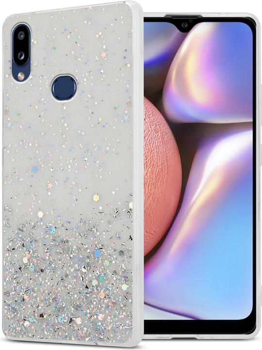 Transparent with glitter