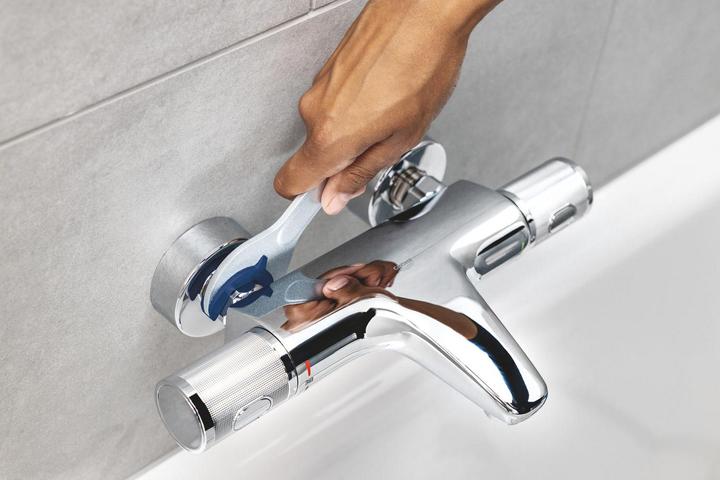 Produktbild Grohe Precision Start QuickFix Thermostat-Duscharmatur und Vitalio Start 110 Brausestangenset, Länge 600mm