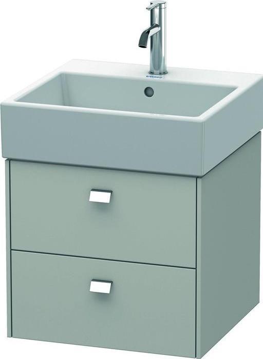Actual product image Duravit Vanity unit BRIOSO handles chr 442x484x459mm concrete grey matt (48.5 x 44 x 46 cm)
