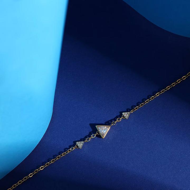 Actual product image Morellato Beautiful gold-plated bracelet Trilliant SAWY03 (19 cm, Stainless steel)