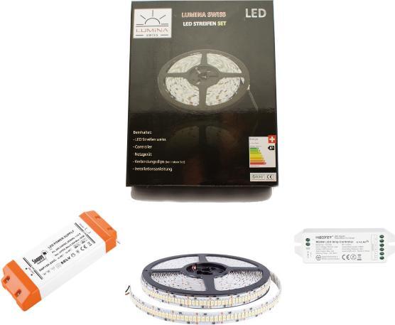 Image du produit Lumina Swiss Kit de bande LED 5m UHD Super-Bright 4000K Smartphone (Blanc neutre, 500 cm, Intérieur)