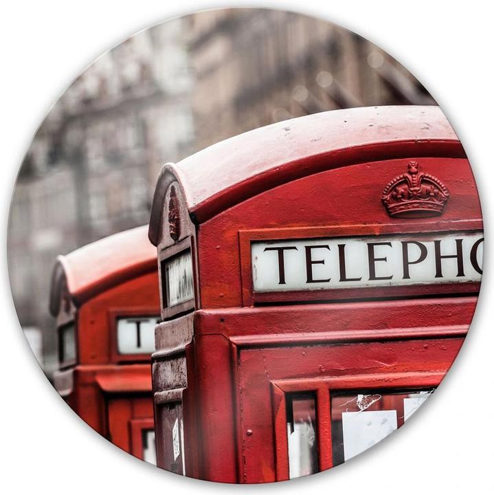 Produktbild Trenddeko Britische Telefonzelle - rund (Ø 50 cm)