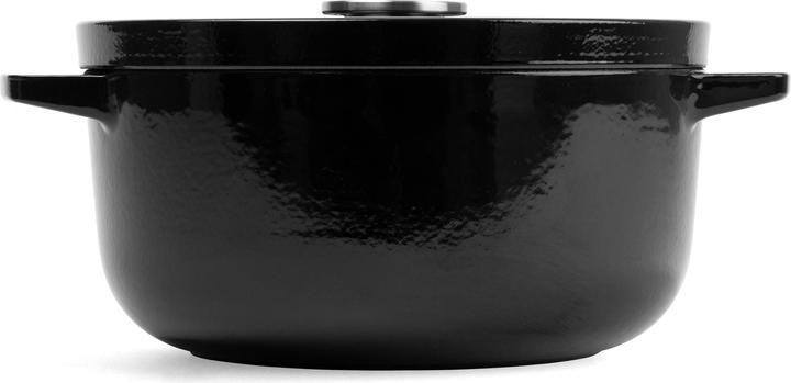 Produktbild KitchenAid braadpan 26cm - gemailleerd gietijzer - onyx zwart - rond (26 cm, Bräter + Schmortopf, Gusseisen)