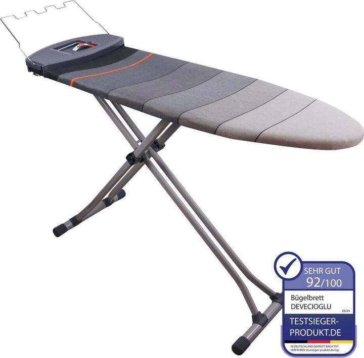 Produktbild Harbinger Bügelbrett, Bügeleisen Ablage, Bügelbrettbezug 43x150cm, Höhe 60-90cm, Grau (150 x 43 cm)