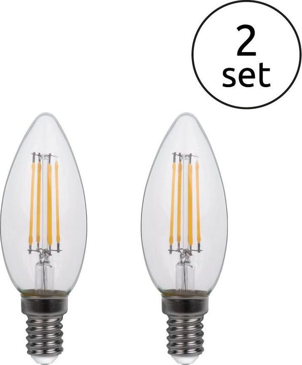 Actual product image Globo LED bulb nickel matt 2xE14 LED (E14, 4 W, 400 lm, 2 x, F)