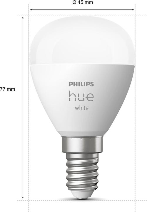 Actual product image Philips Hue White Luster (E14, 5.70 W, 470 lm, 2 x, G)
