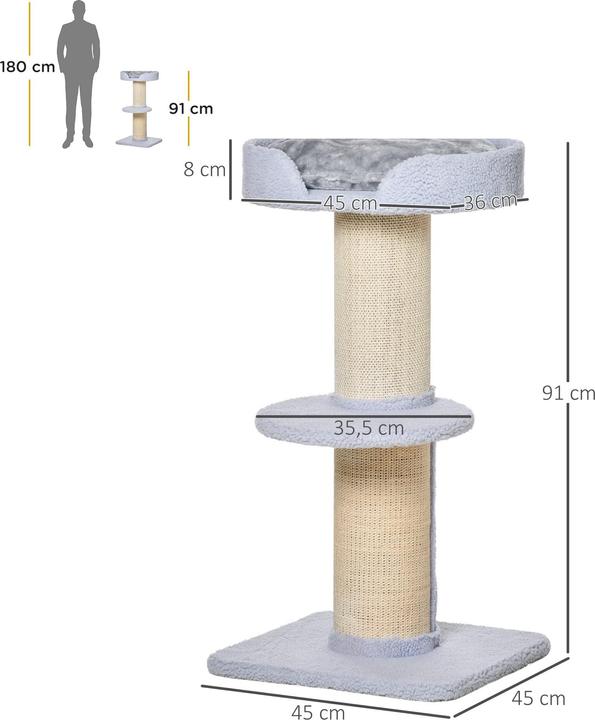 Produktbild Jamb Katzenbaum (91 cm, Hellblau)