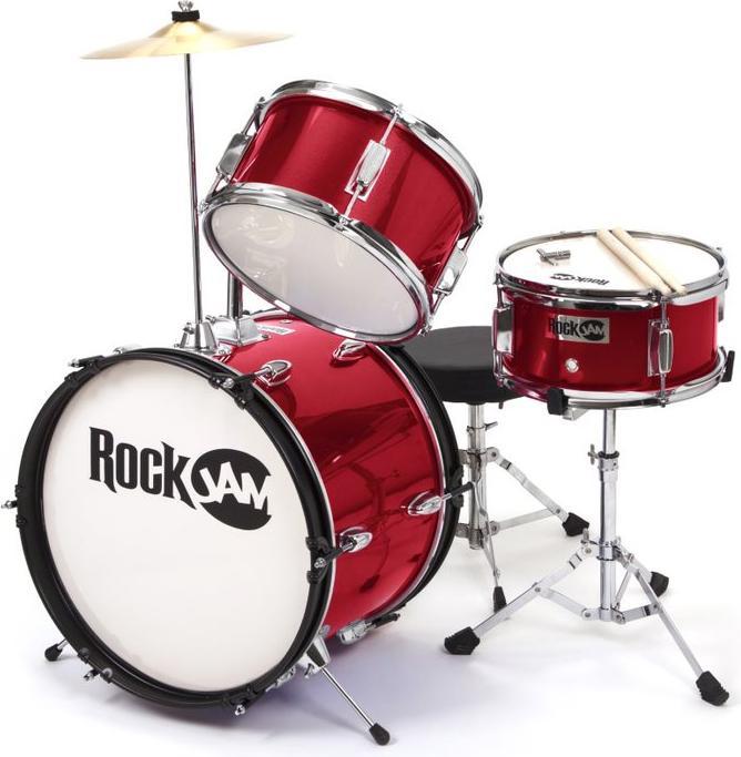Immagine prodotto PDT Batteria RockJam 3 pezzi Junior Rosso (Tamburo acustico)