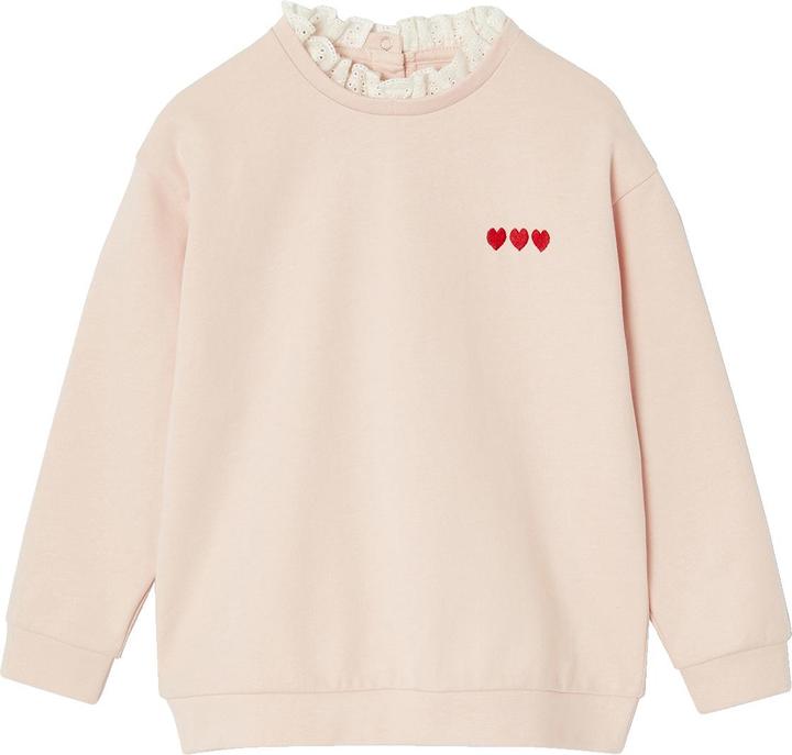 Image du produit Vertbaudet Mädchen Sweatshirt mit Rüschen am Ausschnitt (140)