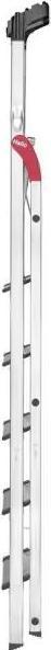 Produktbild Hailo L80 ComfortLine, Alu-Sicherheits-Stehleiter, 6 Stufen (Stehleiter, 116 cm)