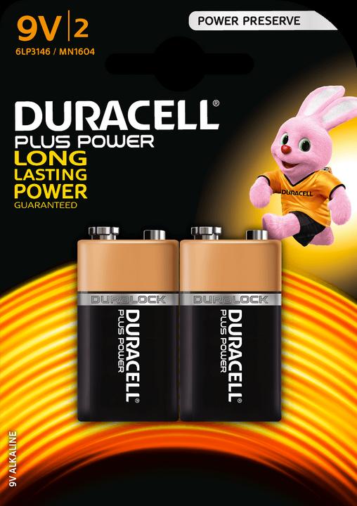 Image du produit Duracell Plus de pouvoir (2 pcs, 9V Block, 580 mAh)