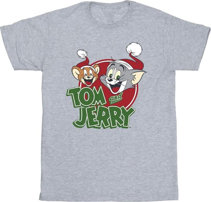 Produktbild Tom & Jerry Christmas Hat Logo TShirt (S)