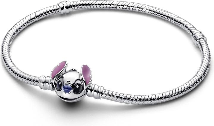 Image du produit Pandora Disney Stitch Schlangen Gliederarmband (17 cm, Émail, Argent 925)