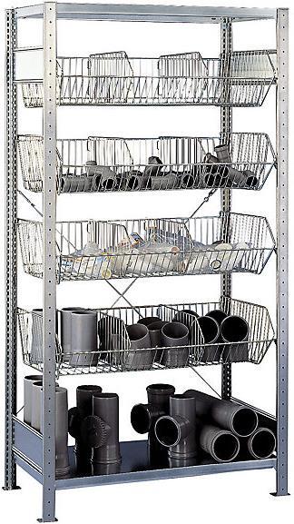 Image du produit Schulte Lagertechnik Étagère emboîtable en treillis métallique, galvanisée