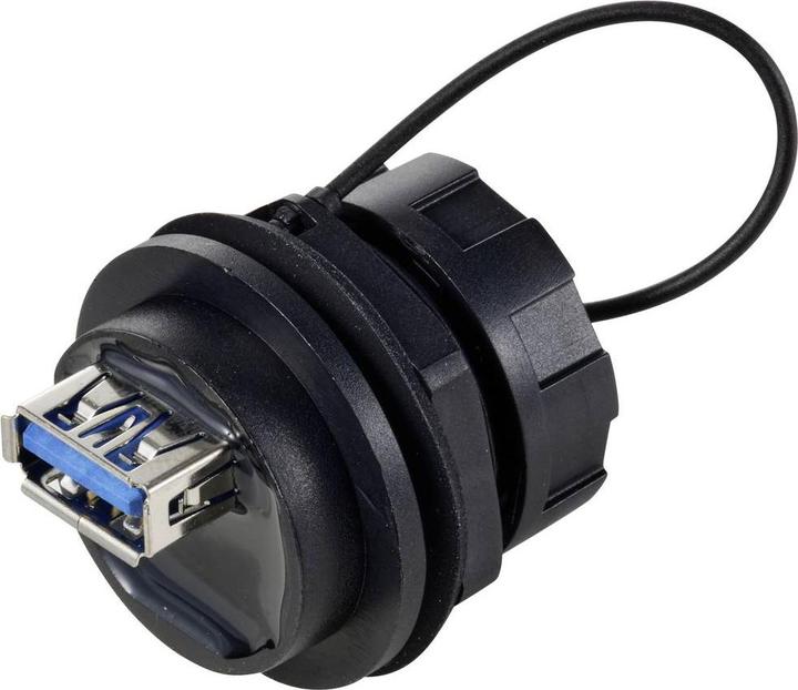 Actual product image Tru Components USB 3,0 Einbau Durchführung TC-12770416 Inhalt: 1 St.