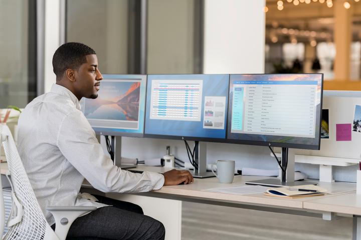 Actual product image HP E24 G4 (1920 x 1080 pixels, 23.80")