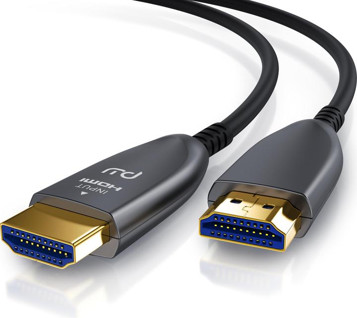 Produktbild Primewire HDMI Kabel 2.0b Glasfaser, Typ A, Ultra HD Glasfaserkabel, 3-fach geschirmt, 4K, 3D, ARC, Ethernet (3 m, HDMI)