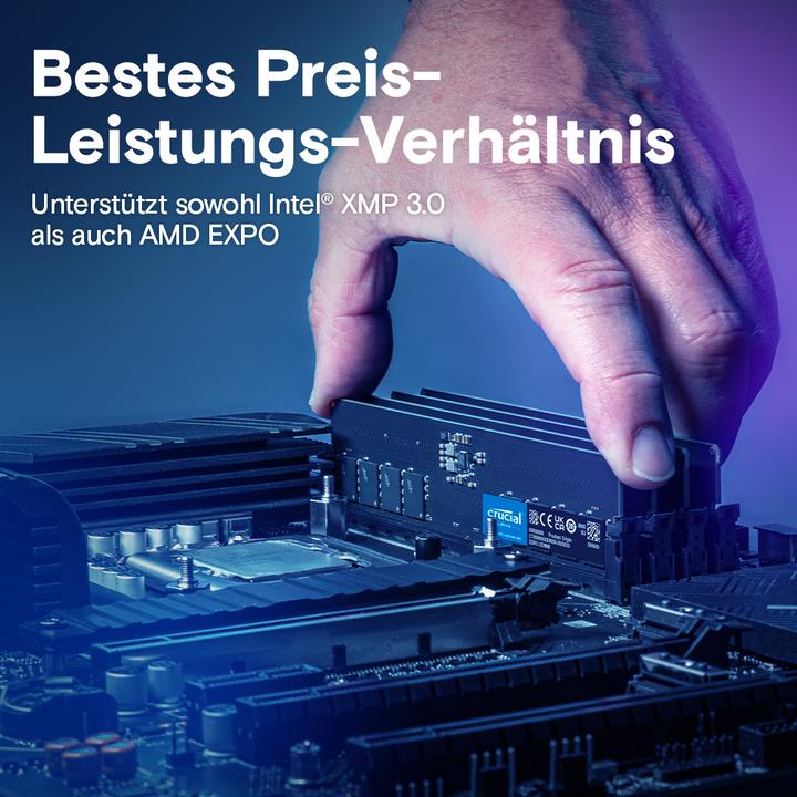 Produktbild Crucial CT64G56C46U5 (1 x 64GB, 5600 MHz, DDR5-RAM, U-DIMM)