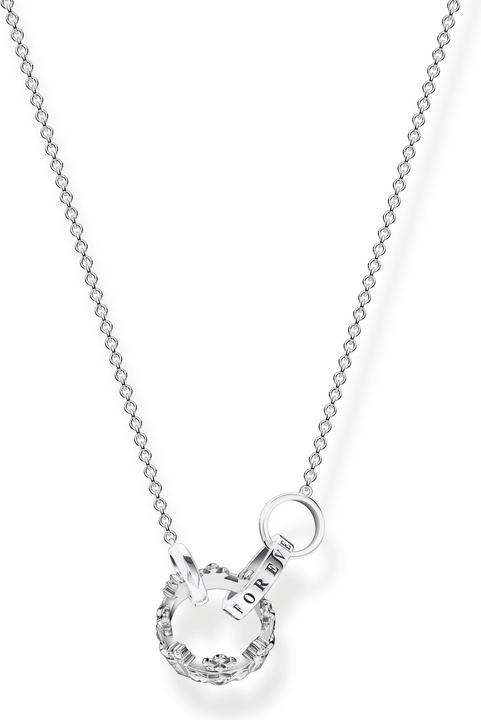 Produktbild Thomas Sabo Halskette Krone Silber (Geschwärzt, 925 Sterlingsilber, 40 - 45 cm)