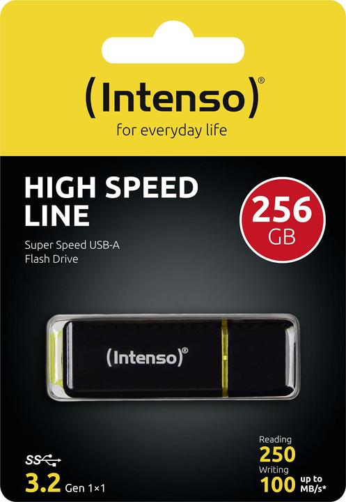 Actual product image Intenso High Speed Line (256 GB, USB 3.1, USB-A)
