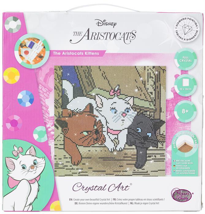 Image du produit Craft Buddy Les chatons Aristocats, image 30x30cm Crystal Art Kit