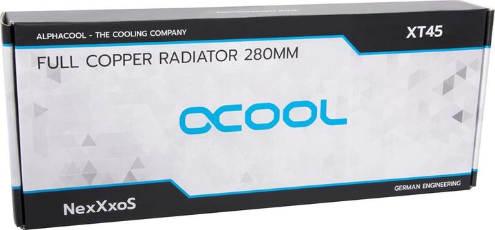 Actual product image Alphacool NexXxoS XT45 Full Copper Radiator V.2 (140 mm)