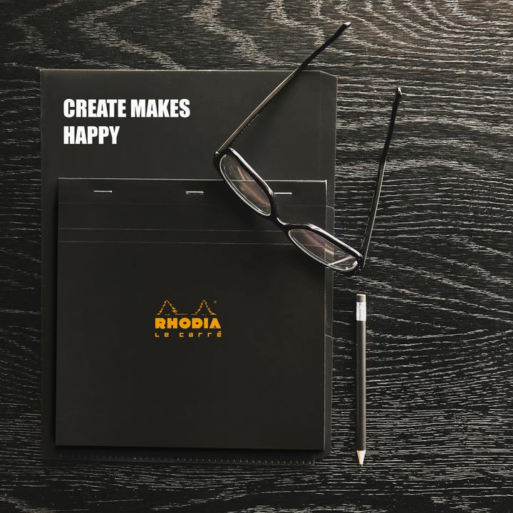 Image du produit Rhodia Blocs agrafés 80 g Basics (A1, Quadrillé, Couverture souple)