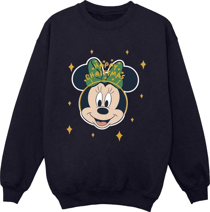 Actual product image Disney Mens Minnie Mouse Happy Christmas Sweatshirt (5XL)