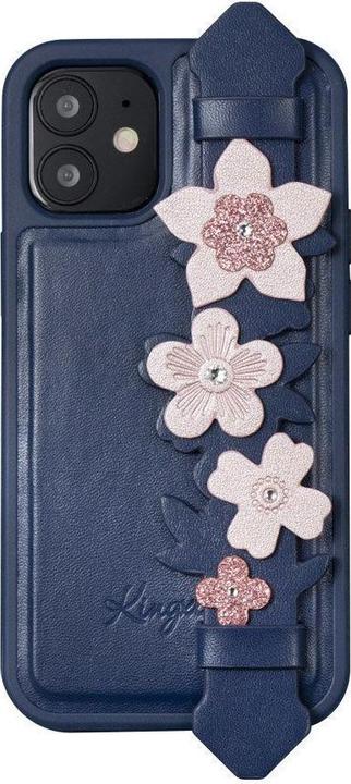 Produktbild Kingxbar The Sweet Series case is decorated with original Swarovski crystals for the iPhone 12 mini blue (Apple iPhone 12 mini)