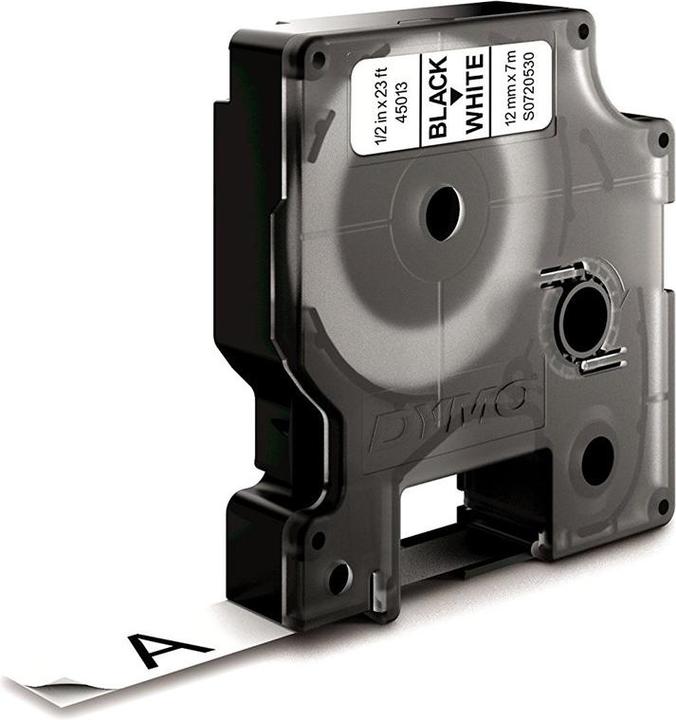 Immagine prodotto Dymo D1 - Standardetiketten - Schwarz auf Weiss - 12mm x 7m (1.20 cm, Bianco)