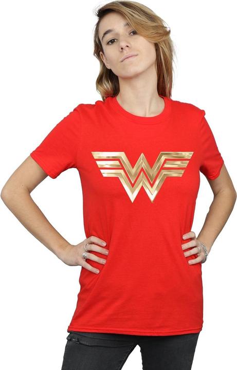 Image du produit - T-shirt WONDER WOMAN GOLD EMBLEM - Femme (XXL)