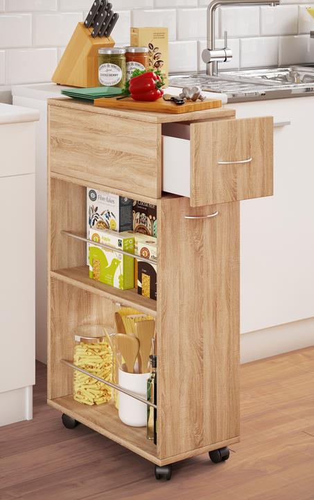 Actual product image VCM Niche Kitchen Trolley Tusal with Drawer