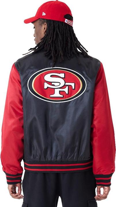 Produktbild New Era Varsity Satin Bomber Jacke San Francisco 49ers - S (S)
