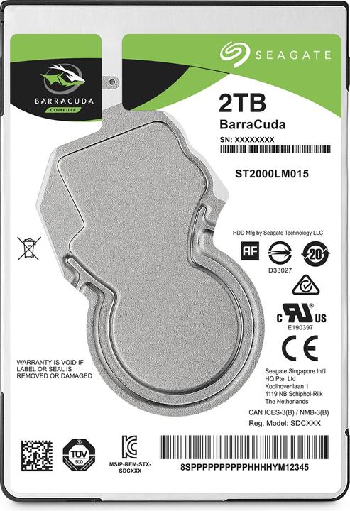 Seagate BarraCuda (2 TB, 2.5", SMR)