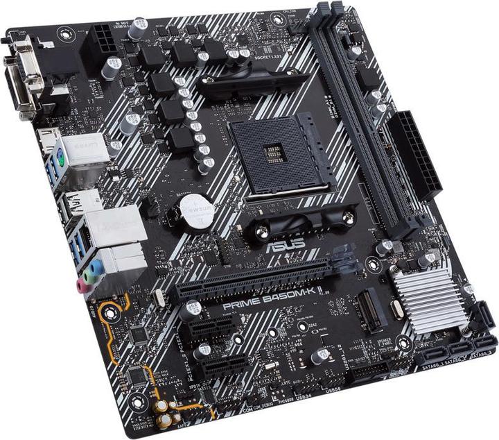 Actual product image ASUS PRIME B450M-K II (AM4, AMD B450, mATX)