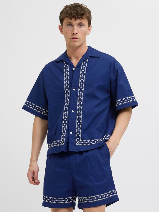 Produktbild Jack & Jones Jordia Emb Crinkle Resort Shirt Ss (S)