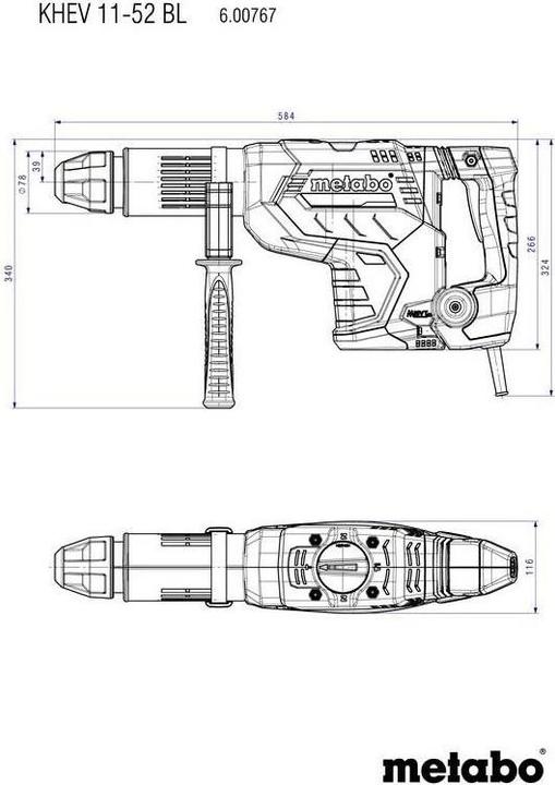 Actual product image Metabo Khev 11-52 Bl (Electrical connection)