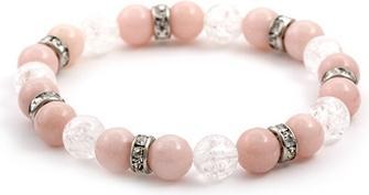 Beneto Jadeite and crystal bead bracelet MINK67 / 18